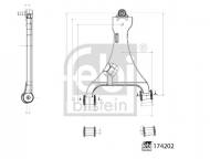 174202 FEBI - CONTROL ARM WITH BUSHES AND JOINT 