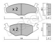 22-0045-2 METELLI - KLOCKI HAM.VW POLO 1,4 85-99 