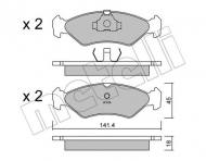 22-0073-0 METELLI - KLOCKI HAM.FORD FIESTA 89-00 