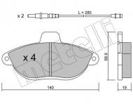 22-0105-0 METELLI - KLOCKI HAM.FIAT SCUDO 95- 