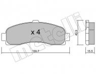 22-0145-0 METELLI - KLOCKI HAM.NISSAN MICRA K11E 92-02 