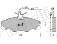 22-0213-0 METELLI - KLOCKI HAM.PEUGEOT 406 1,6-1,8 95- 