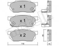 22-0247-1 METELLI - KLOCKI HAM.HONDA CIVIC 87-91 CZUJ 