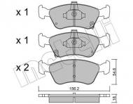 22-0287-0 METELLI - KLOCKI HAM.TOYOTA AVENSIS 97-03 