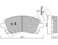 22-0296-0 METELLI - KLOCKI HAM.SUBARU FORESTER 97-00 