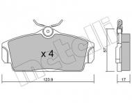 22-0305-0 METELLI - KLOCKI HAM.NISSAN ALMERA 00- 