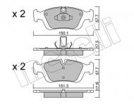 22-0312-0 METELLI - KLOCKI HAM.BMW 3 E36 91-00 