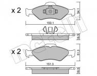 22-0315-0 METELLI - KLOCKI HAM.FORD FIESTA KA 00- 