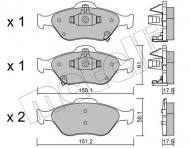 22-0316-1 METELLI - KLOCKI HAM.TOYOTA YARIS 06- 