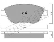 22-0322-1 METELLI - KLOCKI HAM.PEUGEOT 307 01- 