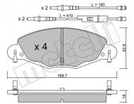 22-0332-0 METELLI - KLOCKI HAM.CITROEN C5 2,2HDI-3,0 01-08 