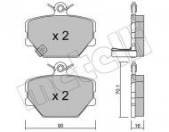 22-0341-0 METELLI - KLOCKI HAM.SMART FORTWO 98- 