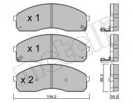 22-0374-0 METELLI - KLOCKI HAM.KIA CARNIVAL II 01- 