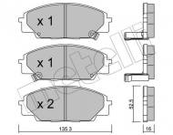 22-0435-0 METELLI - KLOCKI HAM.HONDA CIVIC 01-05 TYPE-R 