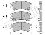 22-0476-0 METELLI - KLOCKI HAM.MAZDA 6 2,0DI 02-07 