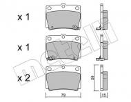 22-0484-0 METELLI - KLOCKI HAM.MITSUBISHI PAJERO 98-00 TYŁ 