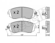 22-0500-1 METELLI - KLOCKI HAM.SUBARU LEGACY 09- 