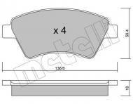 22-0544-0 METELLI - KLOCKI HAM.RENAULT MEGANE II 02-05 