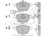 22-0549-4 METELLI - KLOCKI HAM.AUDI TT 06- CZUJ 