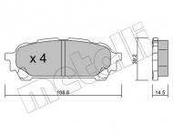 22-0613-0 METELLI - KLOCKI HAM.SUBARU IMPREZA 02- TYŁ 