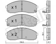 22-0631-0 METELLI - KLOCKI HAM.KIA CARNIVAL II 03- 