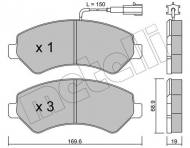 22-0709-0 METELLI - KLOCKI HAM.CITROEN JUMPER 06- 