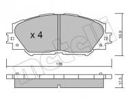 22-0747-0 METELLI - KLOCKI HAM.TOYOTA RAV 4 06- 2,2 D-4D 