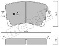 22-0776-0 METELLI - KLOCKI HAM.AUDI A4 (B8) 07- TYŁ 