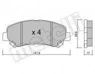 22-0792-0 METELLI - KLOCKI HAM.NISSAN QASHQAI 07- 