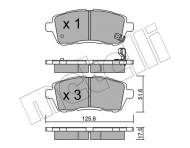 22-0793-0 METELLI - KLOCKI HAM.FORD FIESTA VI 08- 