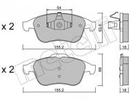 22-0803-2 METELLI - KLOCKI HAM.RENAULT SCENIC 09- 