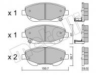 22-0879-0 METELLI - KLOCKI HAM.TOYOTA AVENSIS 09- 