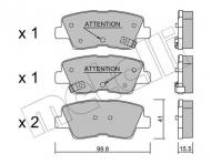 22-0886-1 METELLI - KLOCKI HAM.HYUNDAI I30 CEED RIO 