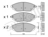 22-0908-0 METELLI - KLOCKI HAM.CHEVROLET SPARK 10- 