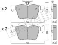 22-0981-0 METELLI - KLOCKI HAM.AUDI A3 SPORTBACK 12- TYŁ 