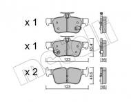 22-1040-0 METELLI - KLOCKI HAM.FORD MONDEO V 14- TYŁ 