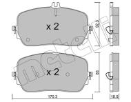 22-1272-0 METELLI - KLOCKI HAM.PRZOD 