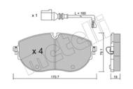 22-1322-0 METELLI - KLOCKI HAM.PRZOD 