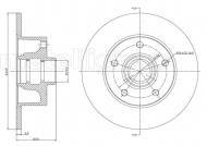 23-0394 METELLI - TARCZA HAM.AUDI A4 1,9TDI 94- 