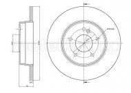 23-0522C METELLI - TARCZA HAM.MERCEDES E S210 96- TYL 