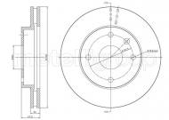 23-0719 METELLI - TARCZA HAM.CHEVROLET LACETTI 04- 