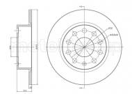 23-0724C METELLI - TARCZA HAM.VW GOLF VI 1,6TDI 11- 