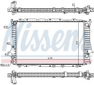 60457 NISSENS - CHŁODNICA WODY AUDI 100 (C4) (90-), AUDI 100 QUATTRO (C4) (9