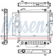 60993 NISSENS - CHŁODNICA WODY JEEP WRANGLER  (YJ) (87-), JEEP WRANGLER  (TJ