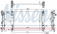 617864 NISSENS - CHŁODNICA WODY ALFA ROMEO MITO (955) (08-), FIAT BRAVO II (1