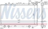 62421 NISSENS - CHŁODNICA WODY NISSAN PRIMERA (P10, W10) (90-)