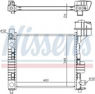 62663 NISSENS - CHŁODNICA WODY MERCEDES A-CLASS W 168 (97-)