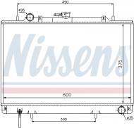 62809 NISSENS - CHŁODNICA WODY MITSUBISHI L 200 (K60, K70) (96-)