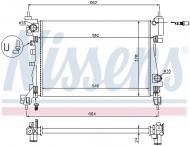 630743 NISSENS - CHŁODNICA WODY OPEL ADAM (13-), OPEL CORSA D (06-), OPEL COR