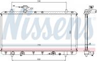 64166A NISSENS - CHŁODNICA WODY SUZUKI AERIO (ER) (01-), SUZUKI LIANA (ER) (0